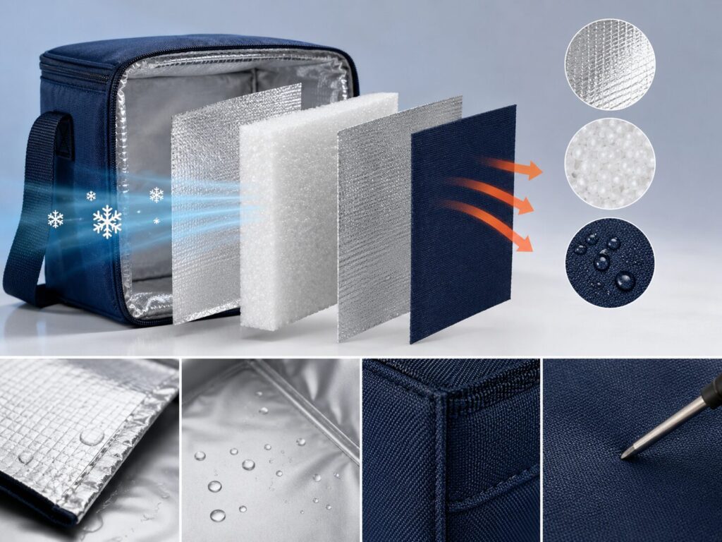 Layered Cooler Bag Material Structure