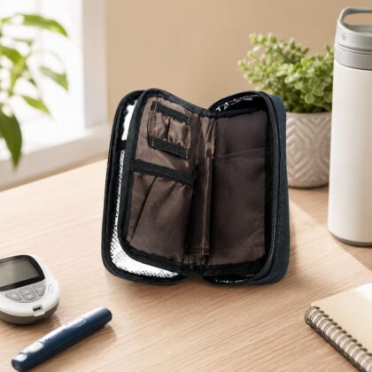 Bi-Fold Compact Insulin Thermal Organizer Case