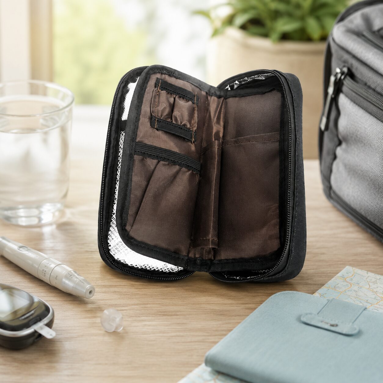 Bi-Fold Compact Insulin Thermal Organizer Case