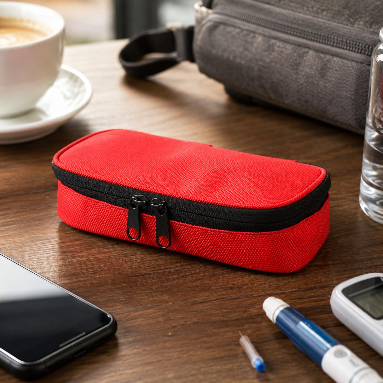 Bold Compact Dual-Zip Insulin Cooling Storage Case