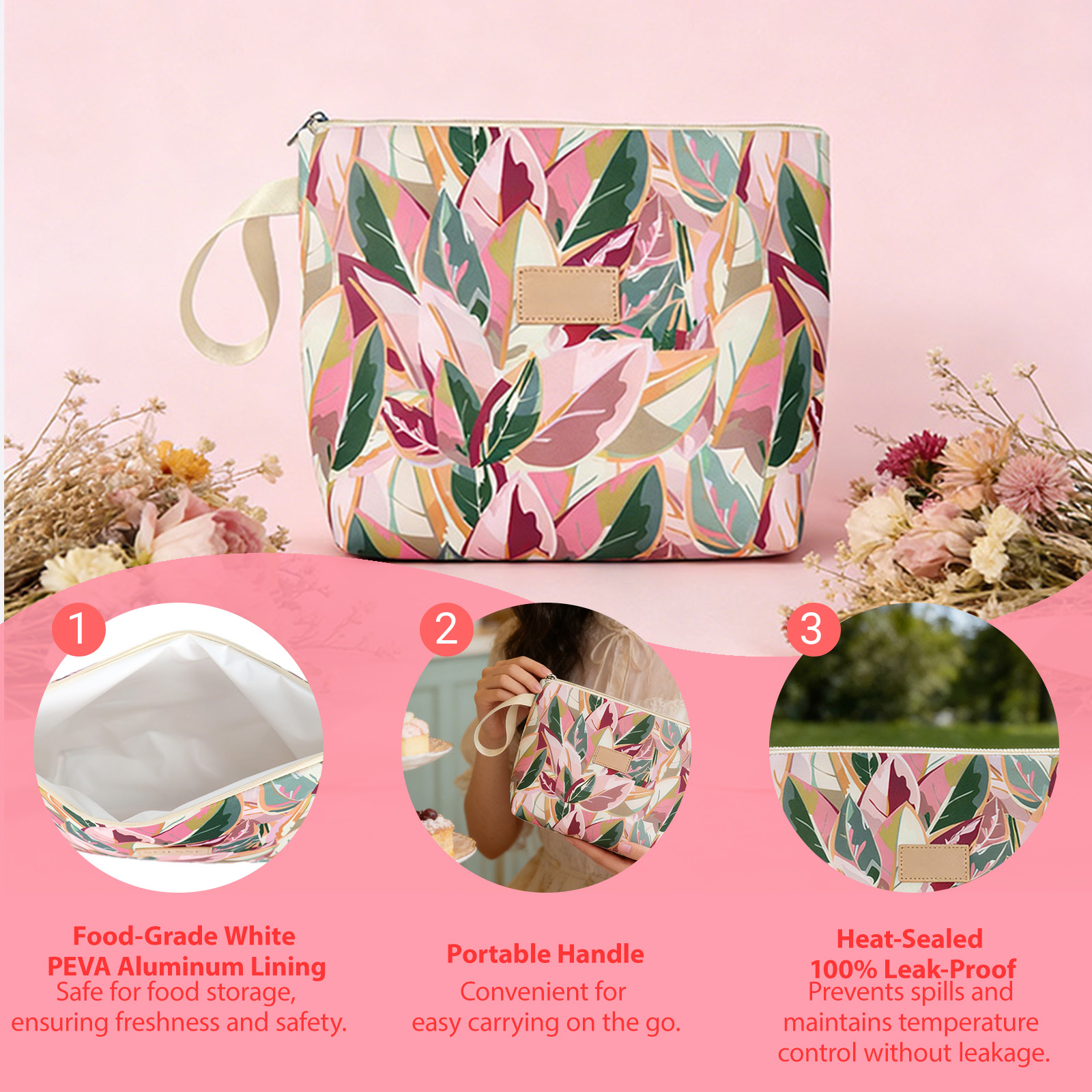 Botanical Mini Chill Insulated Picnic Pouch