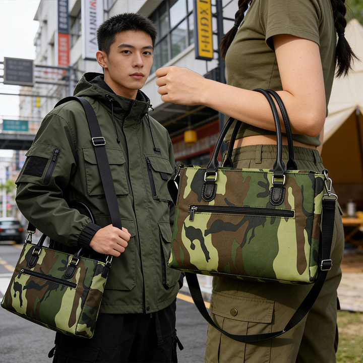 Camo Insulated Wine & Cooler Tote Bag