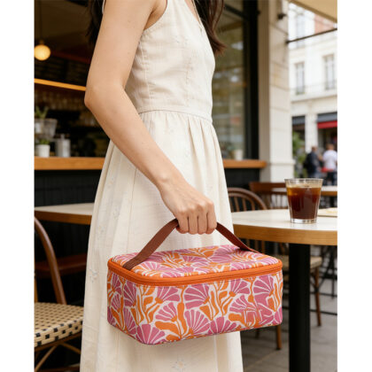 Compact Floral Lunch Cooler Box Bag