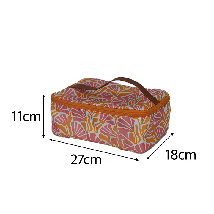 Compact Floral Lunch Cooler Box Bag