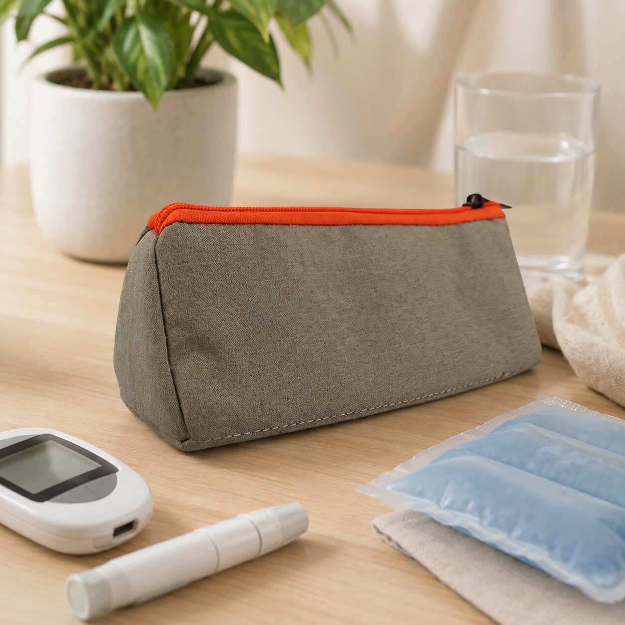 Compact Insulated Diabetic Supply Thermal Pouch