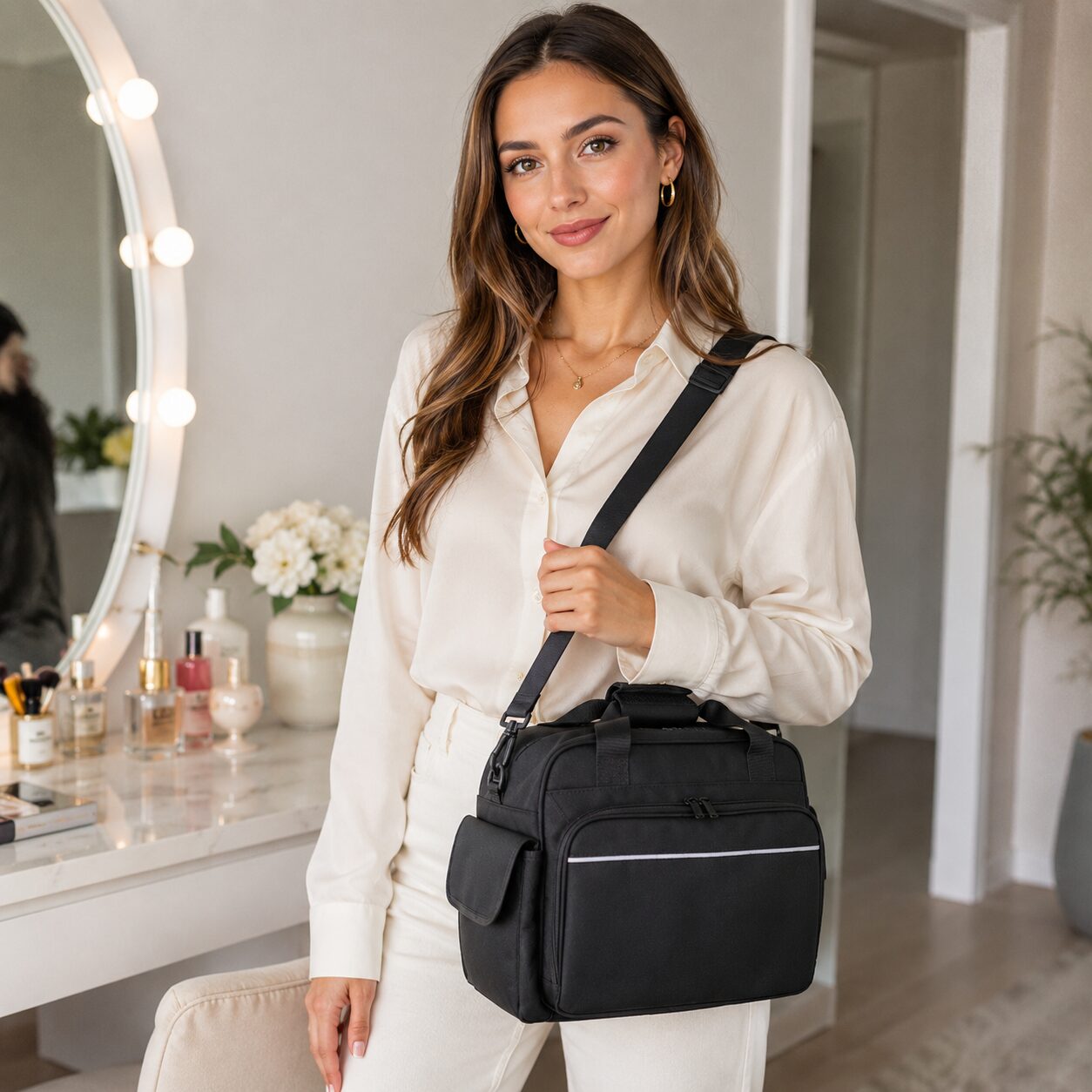 Compact Professional Insulated Diabetes Shoulder Satchel