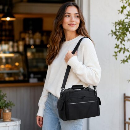 Compact Professional Insulated Diabetes Shoulder Satchel