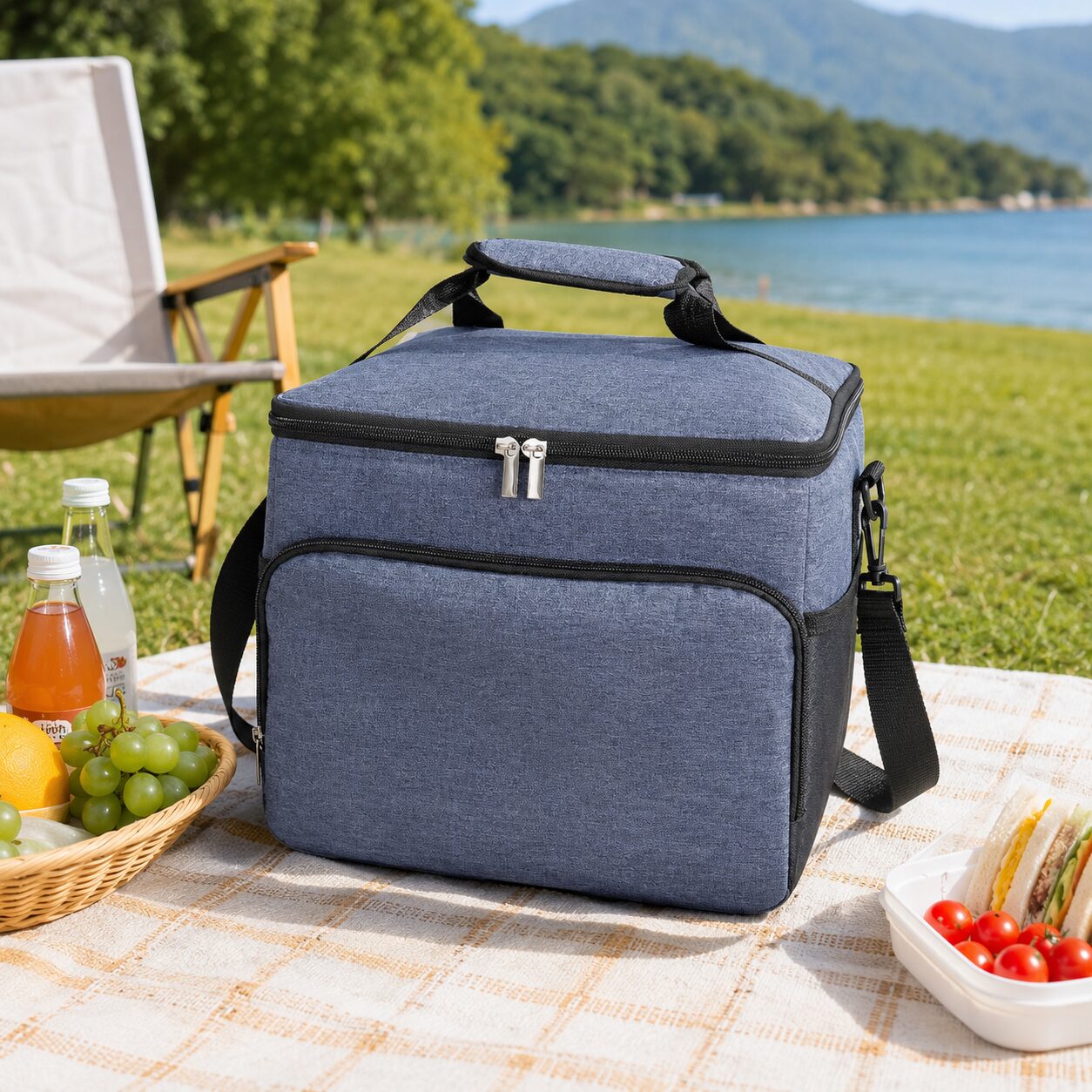 Cube-Style Insulated Picnic Lunch Cooler Bag
