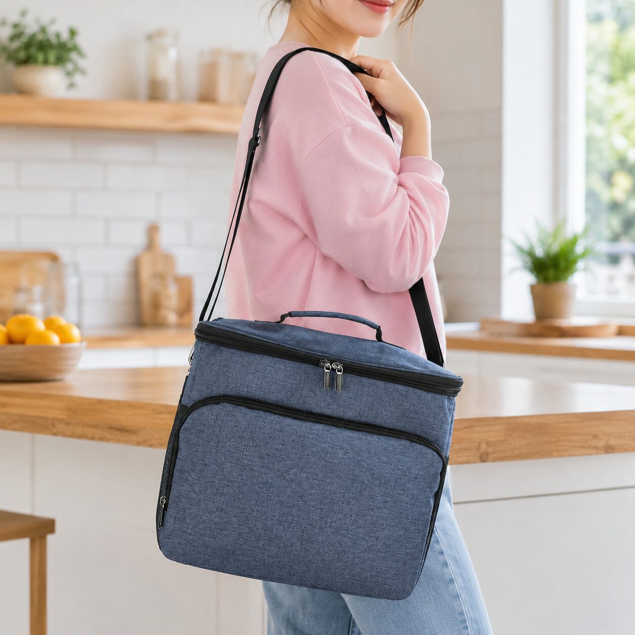 Cube-Style Insulated Picnic Lunch Cooler Bag
