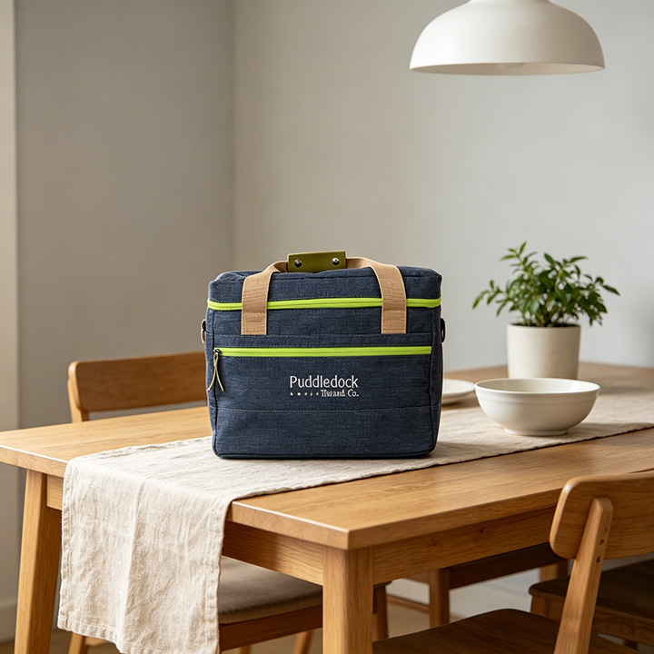 Denim Breeze Insulated Crossbody Cooler Bag