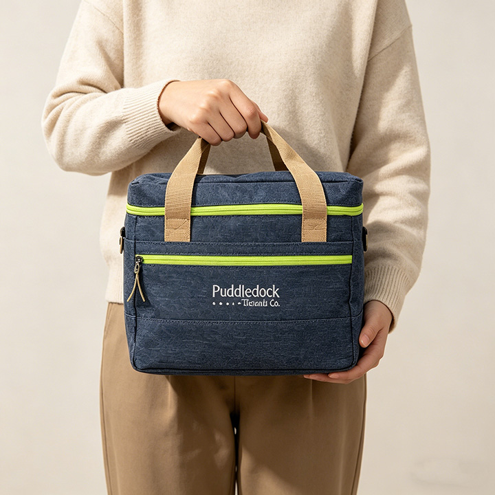 Denim Breeze Insulated Crossbody Cooler Bag