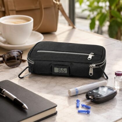 Digital Display Slim Insulin Thermal Monitoring Case