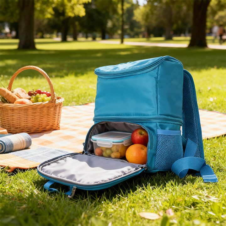 Dual-Compartment Kids Picnic Cooler Backpack