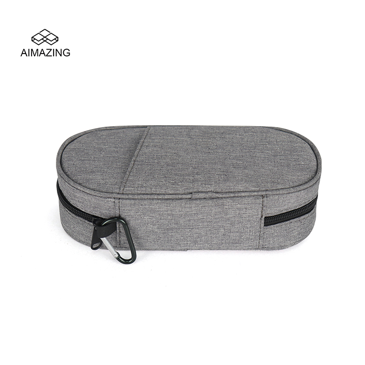 Dual-Wing Fold-Open Reflective Insulin Cooling Organizer Case