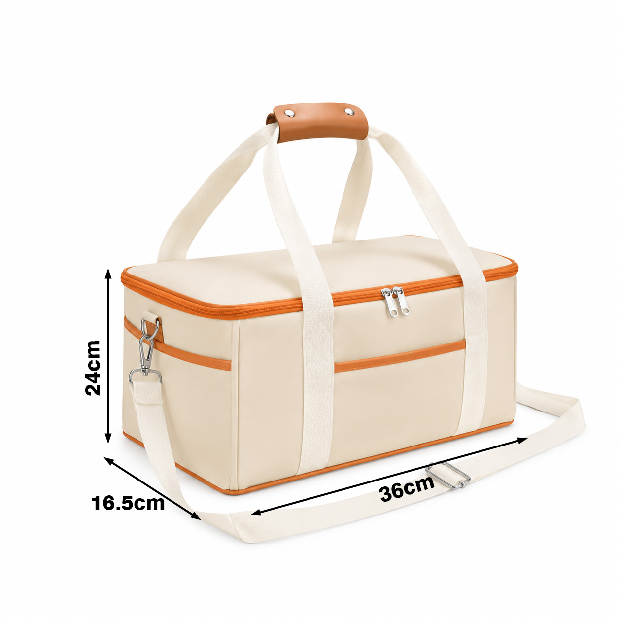 Elegant Large-Capacity Insulated Picnic Carry Tote Bag