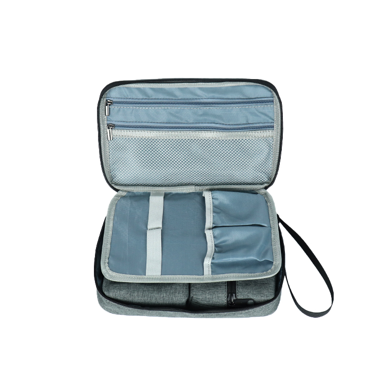 Fold-Open Multi-Compartment Insulin Cooling Organizer Bag