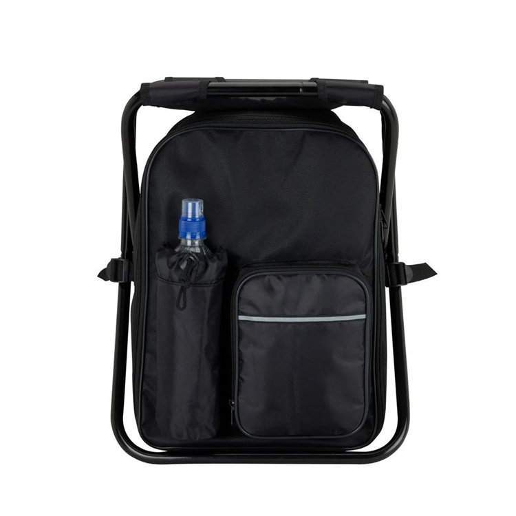 Folding Chair Frame Backpack Insulated Picnic Cooler Bag