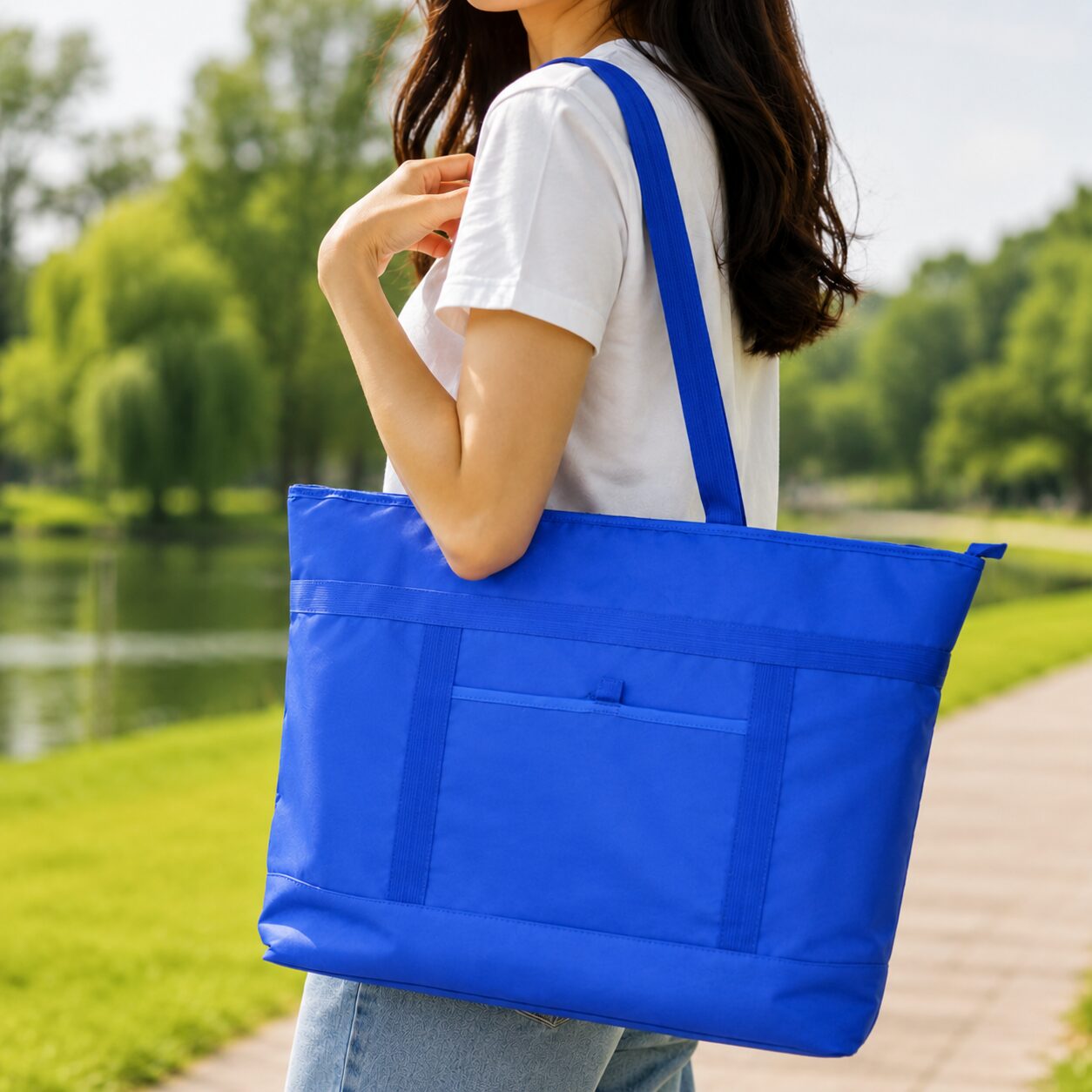Large Capacity Outdoor Market Insulated Tote Cooler Bag