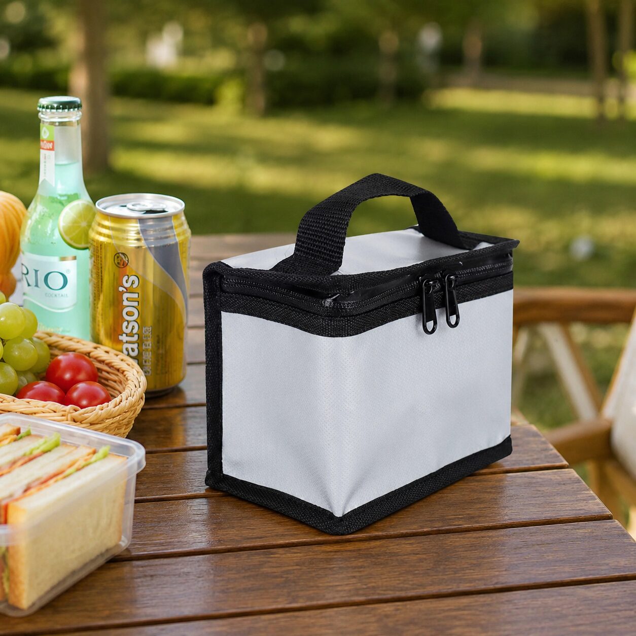 Minimal Cube Insulated Picnic Lunch Cooler Bag