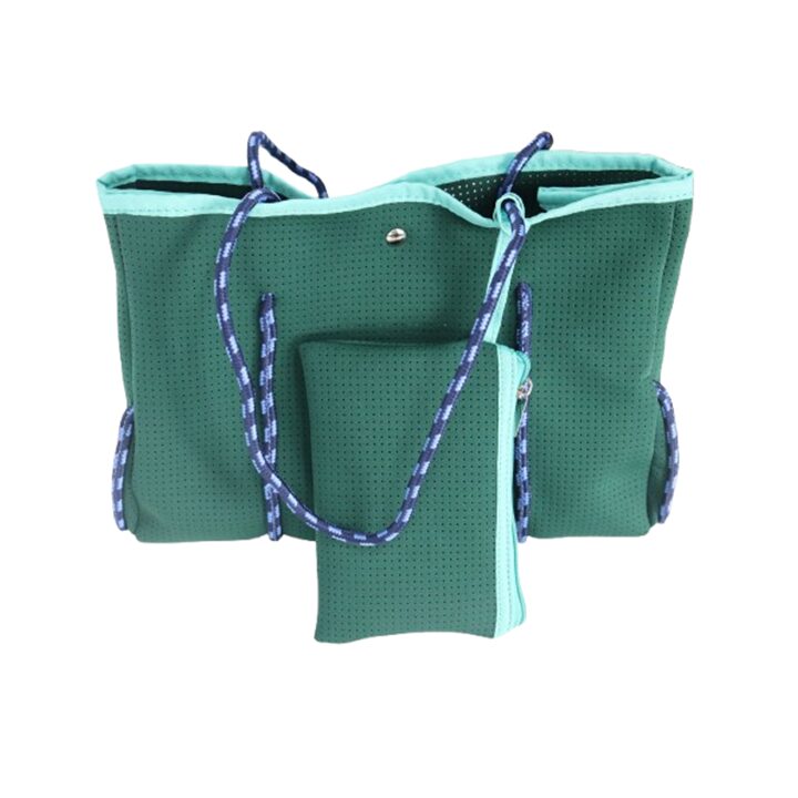Neoprene Zip Beach Tote Bag Set