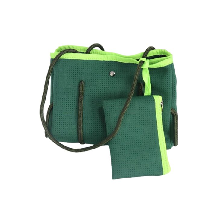 Neoprene Zip Beach Tote Bag Set