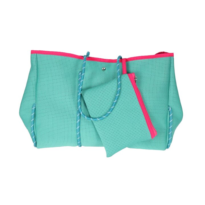 Neoprene Zip Beach Tote Bag Set