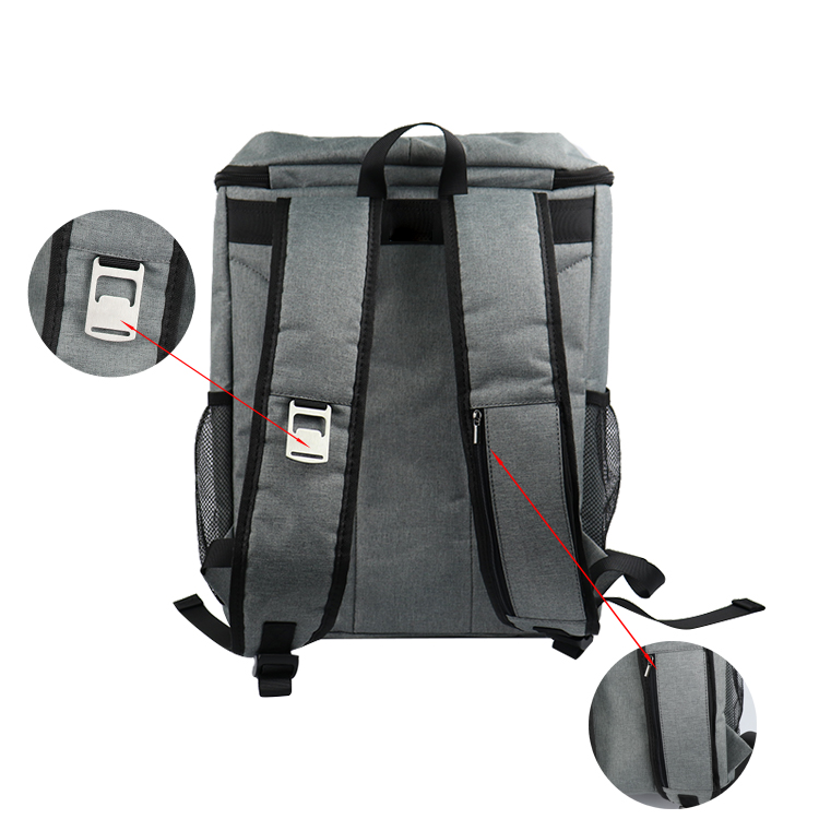 Outdoor Travel Insulated Backpack Cooler (grey)