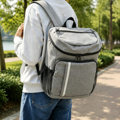 Outdoor Travel Insulated Backpack Cooler (grey)