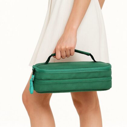 Portable Dual-Zip Insulin Cooler Carry Case