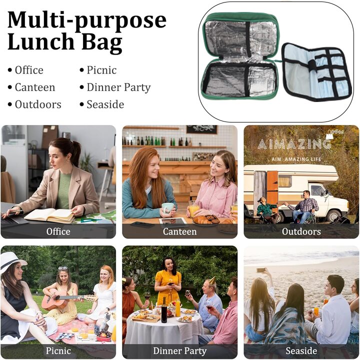 Portable Dual-Zip Insulin Cooler Carry Case