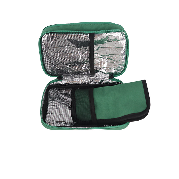 Portable Dual-Zip Insulin Cooler Carry Case