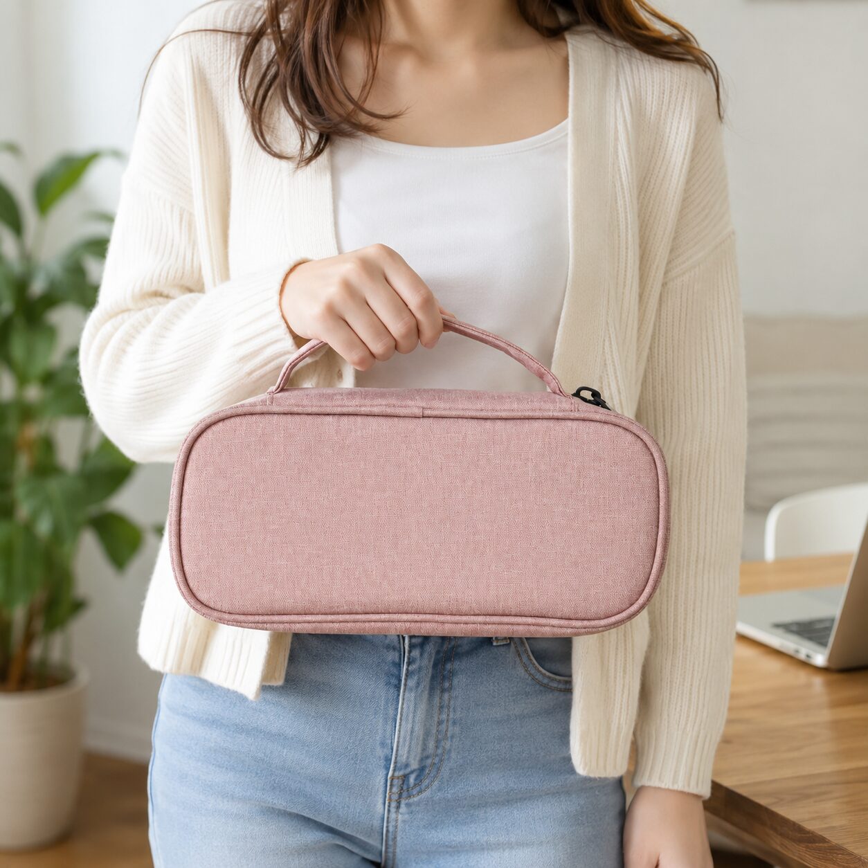 Soft Linen Thermal Insulin Carry Case