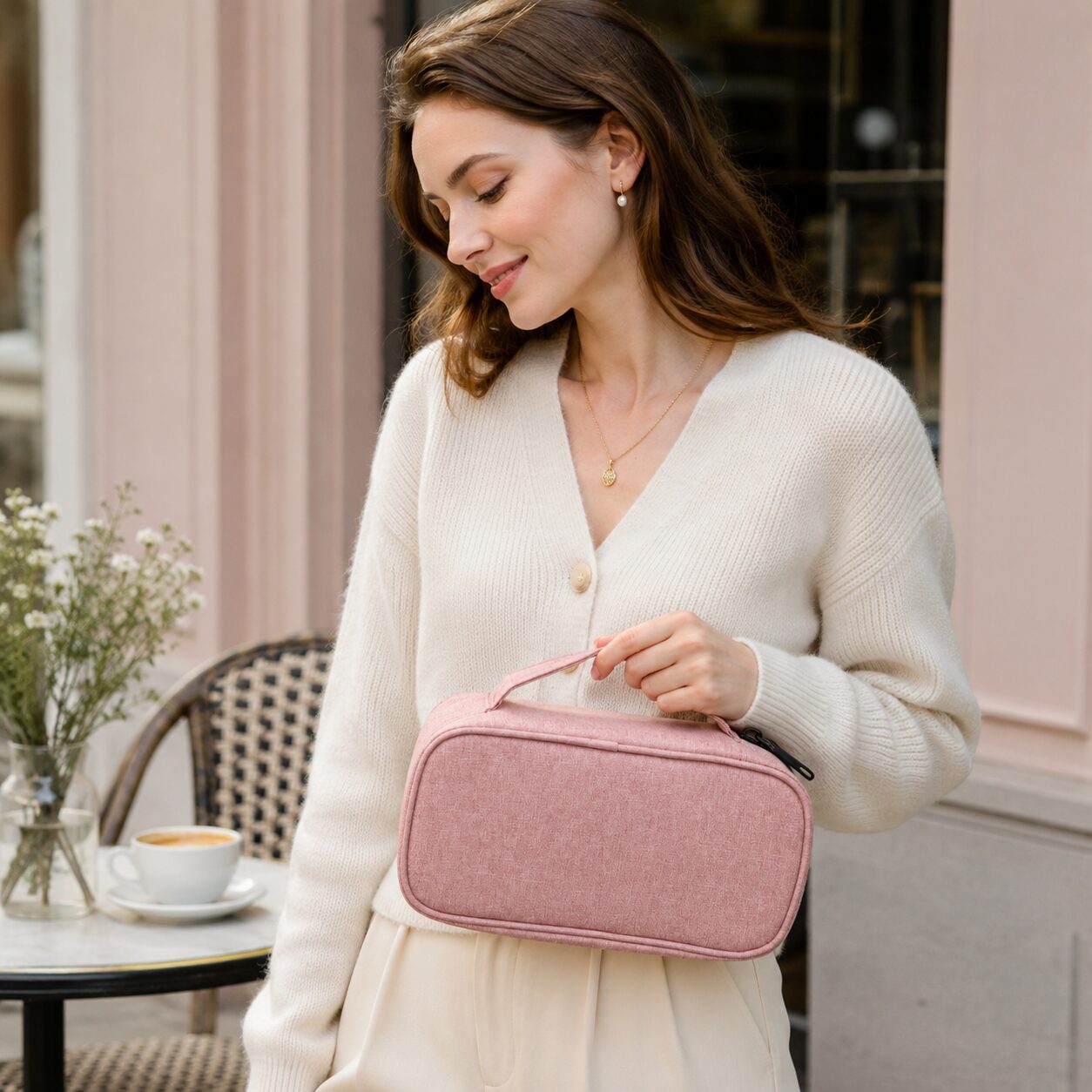 Soft Linen Thermal Insulin Carry Case