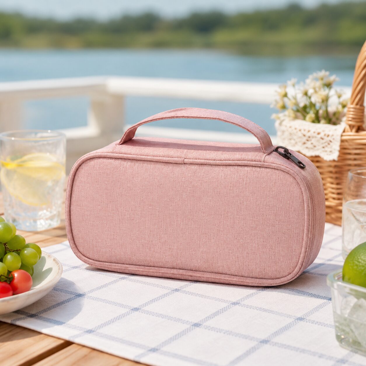 Soft Linen Thermal Insulin Carry Case