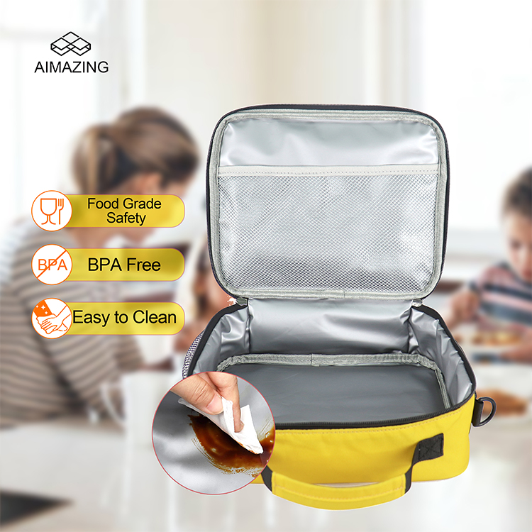 Square Kids Insulated Lunch Bag
