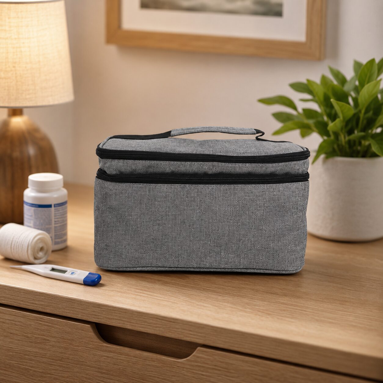 Stacked-Zip Structured Medical Cooling Storage Case