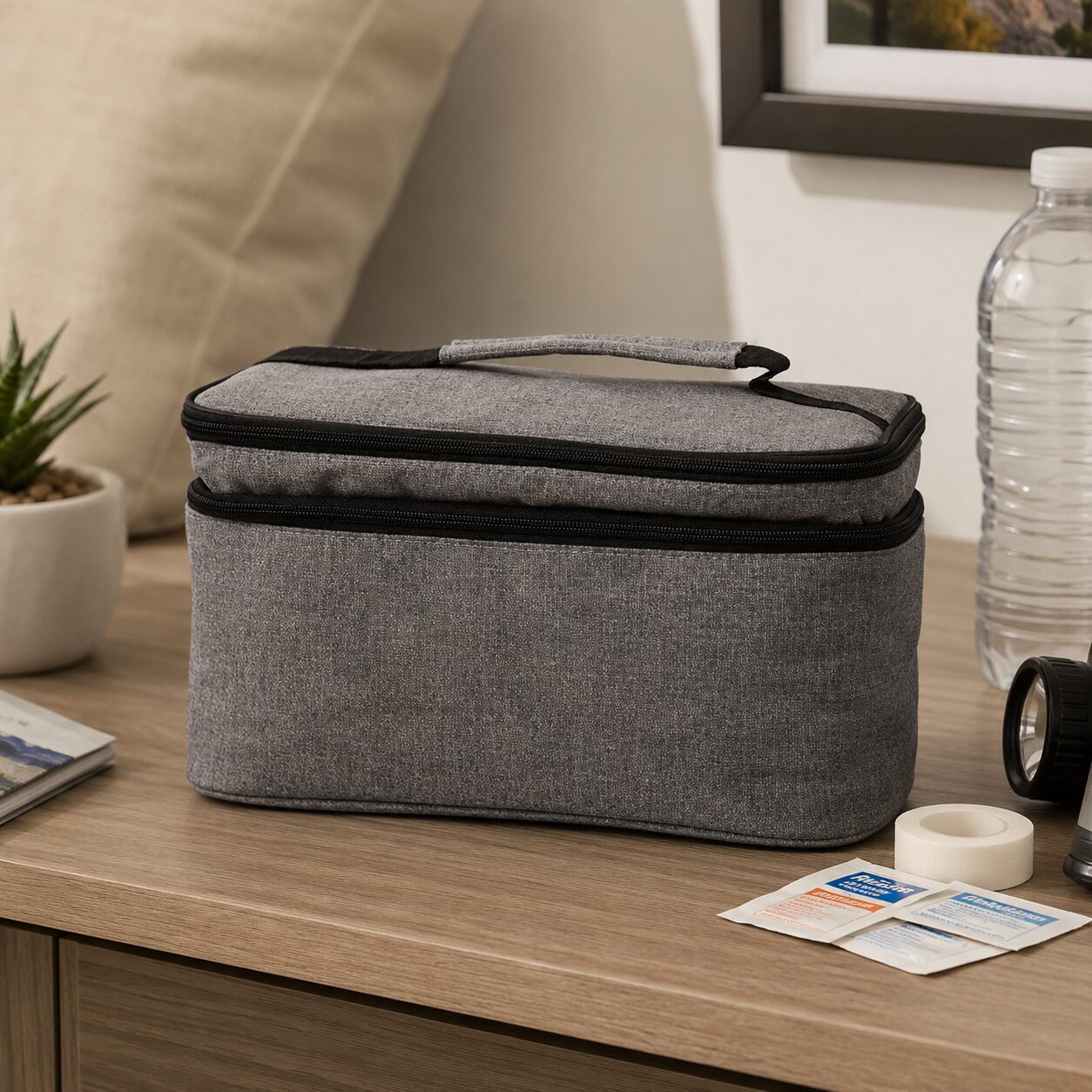 Stacked-Zip Structured Medical Cooling Storage Case