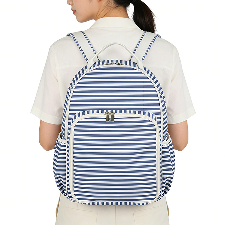 Stripe Convertible Picnic Cooler Backpack