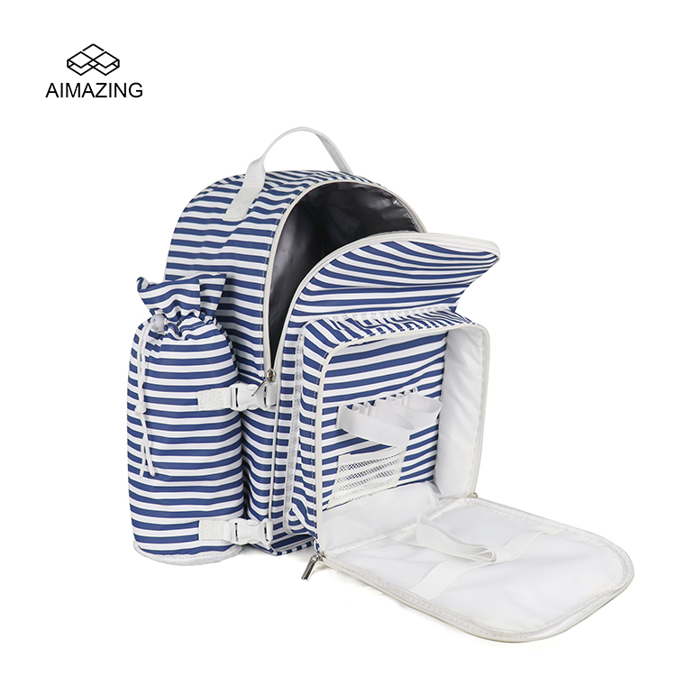 Striped Kids Insulated Lunch Backpack