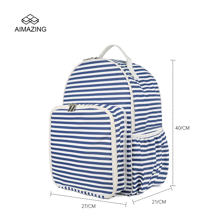 Striped Kids Insulated Lunch Backpack