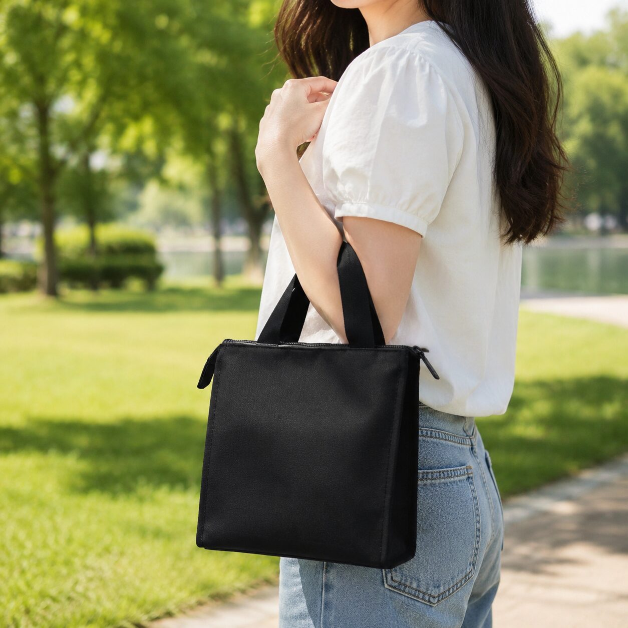 Urban Contrast Insulated Lunch Tote Bag