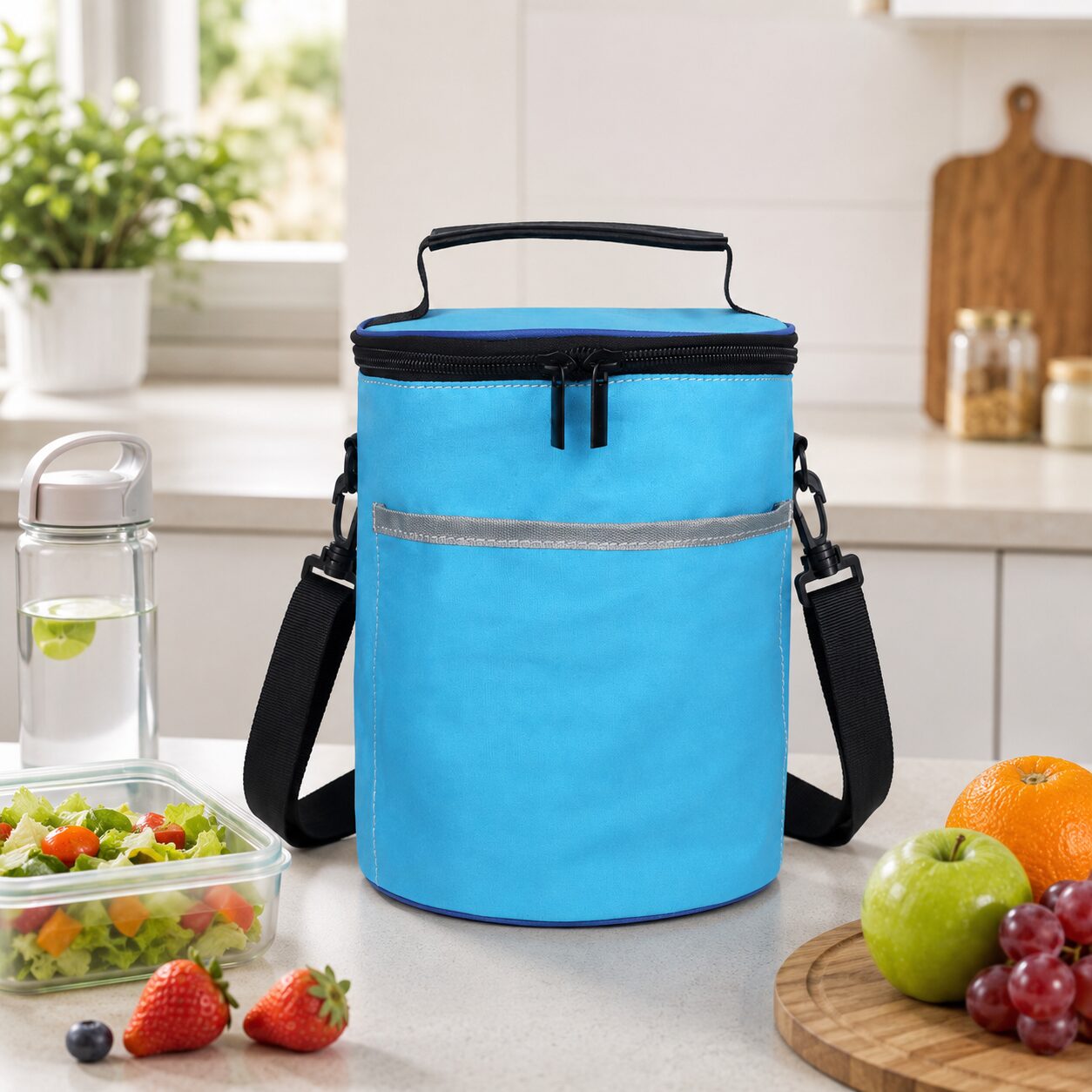 Vertical Barrel Insulated Picnic Cooler Bucket Bag