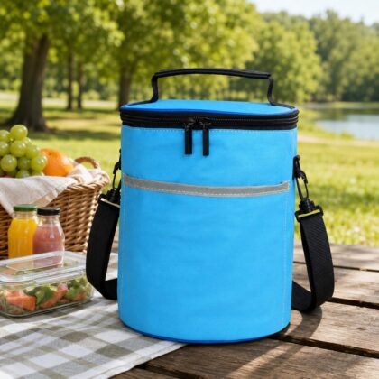 Vertical Barrel Insulated Picnic Cooler Bucket Bag