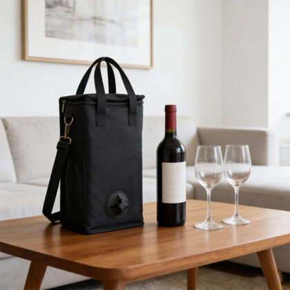 Vertical Single Bottle Insulated Wine Tote