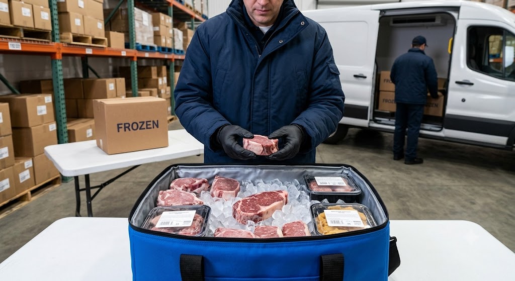 frozen food delivery bag