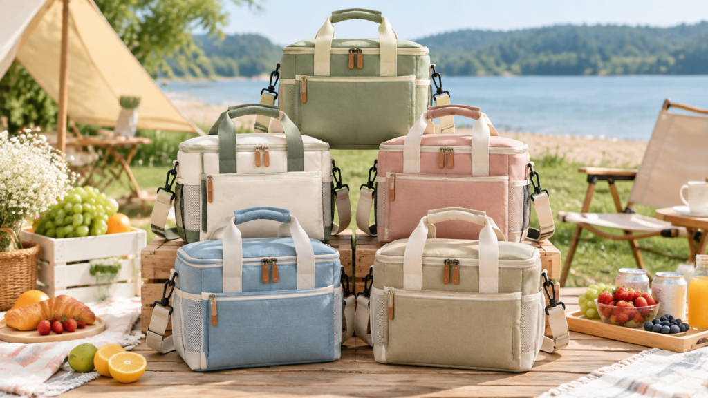insulated picnic tote bag