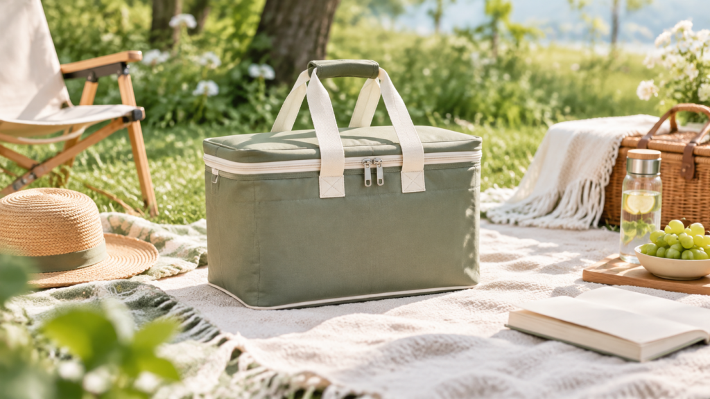 insulated cooler picnic basket